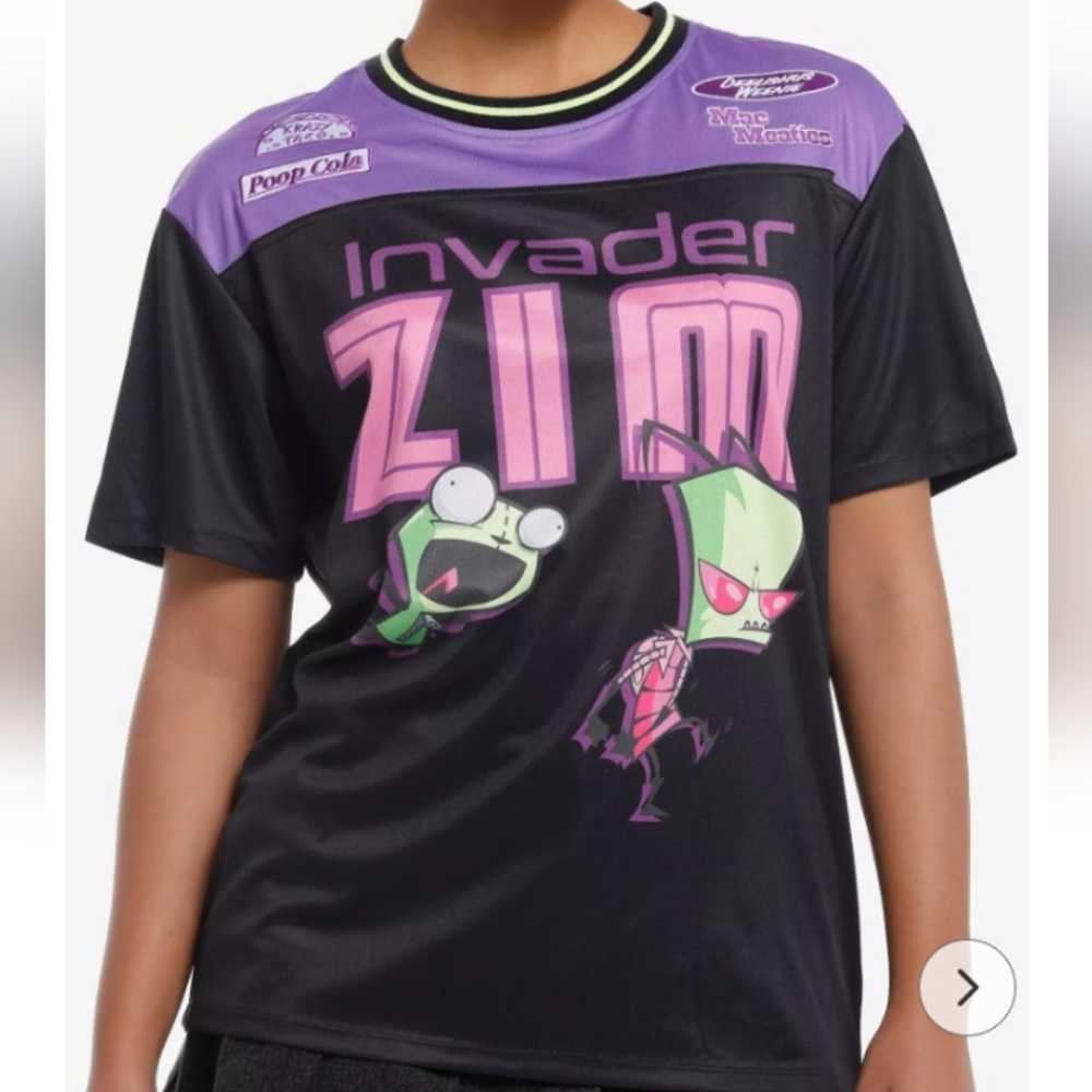 Invader Zim GIR & Zim Girls' Jersey. Juniors XL. NWT.